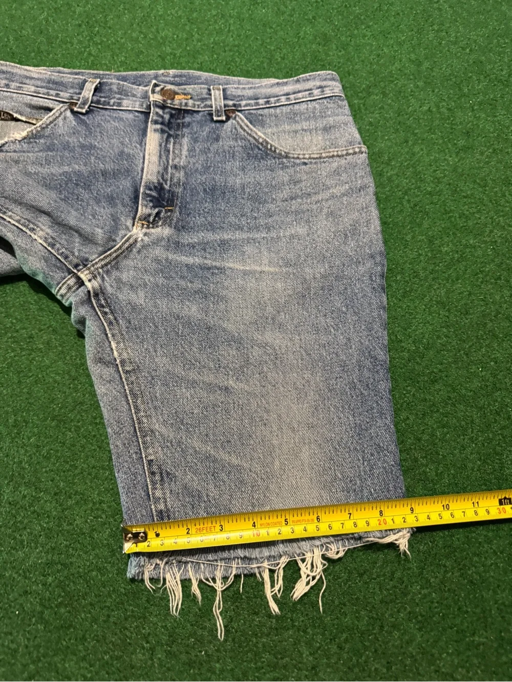 Lee Vintage Denim Shorts Cutoff 34 80s 90s Grunge 10” Distressed Jorts